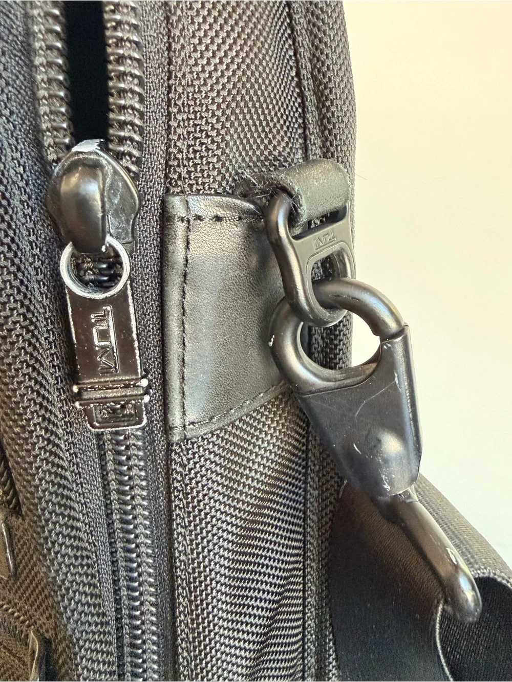 TUMI Alpha DH Slim Laptop Briefcase 26111DH Black Ballistic Nylon